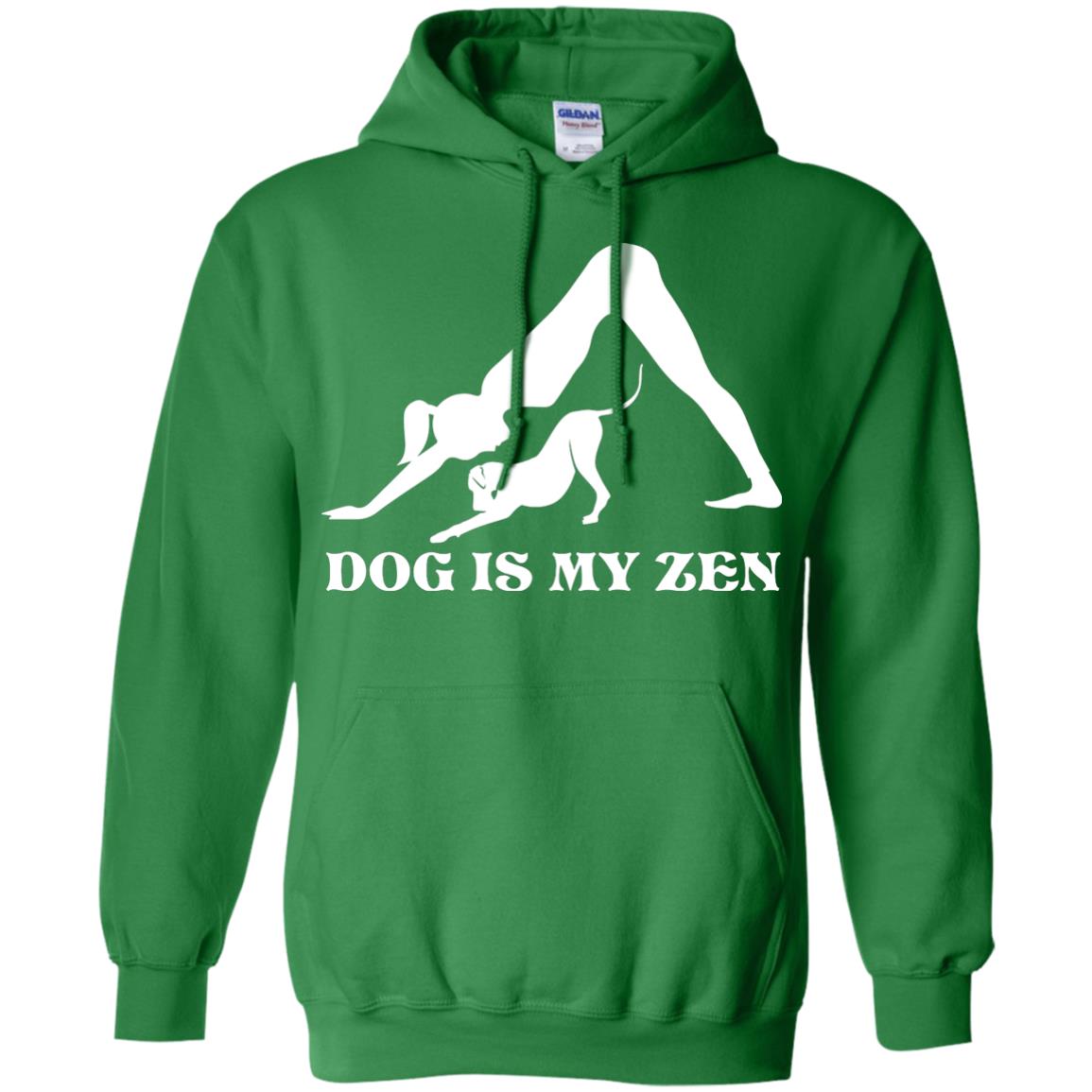 Yoga Dog T-shirt Dog Is My Zen Irish Green