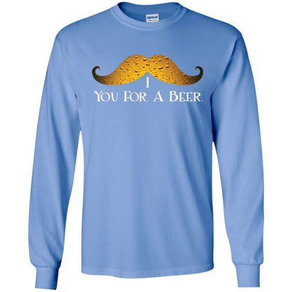 I Mustache You For A Beer Saint Patrick_s Day Carolina Blue