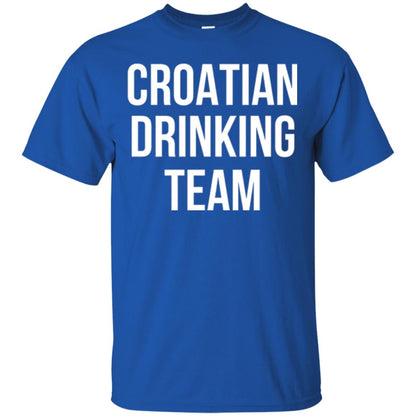 Croatian Drinking Team Drinking T-shirt Royal