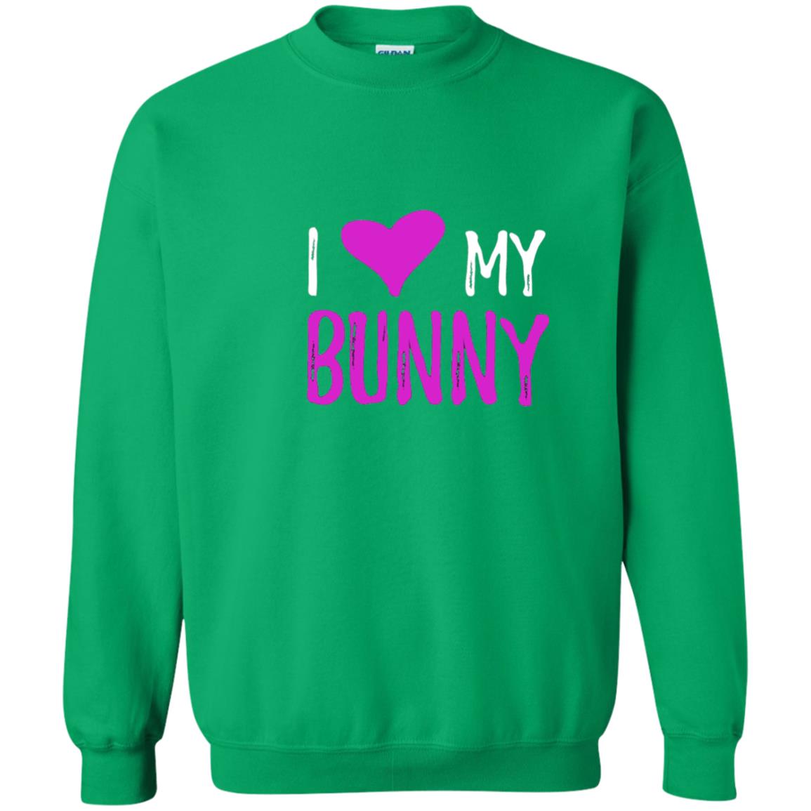 Bunny Rabbit Mom Shirt I Love My Bunny Irish Green