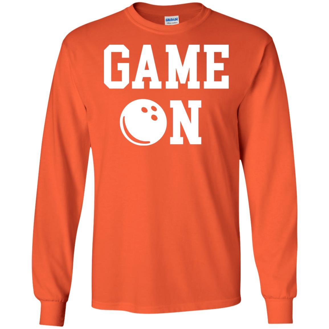 Bowler T-shirt Game On Bowling T-shirt Orange