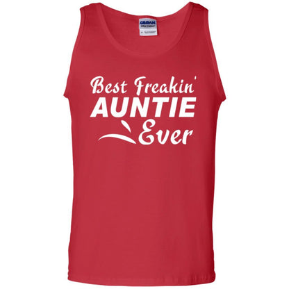 Aunt T-shirt Best Freakin' Auntie Ever Red