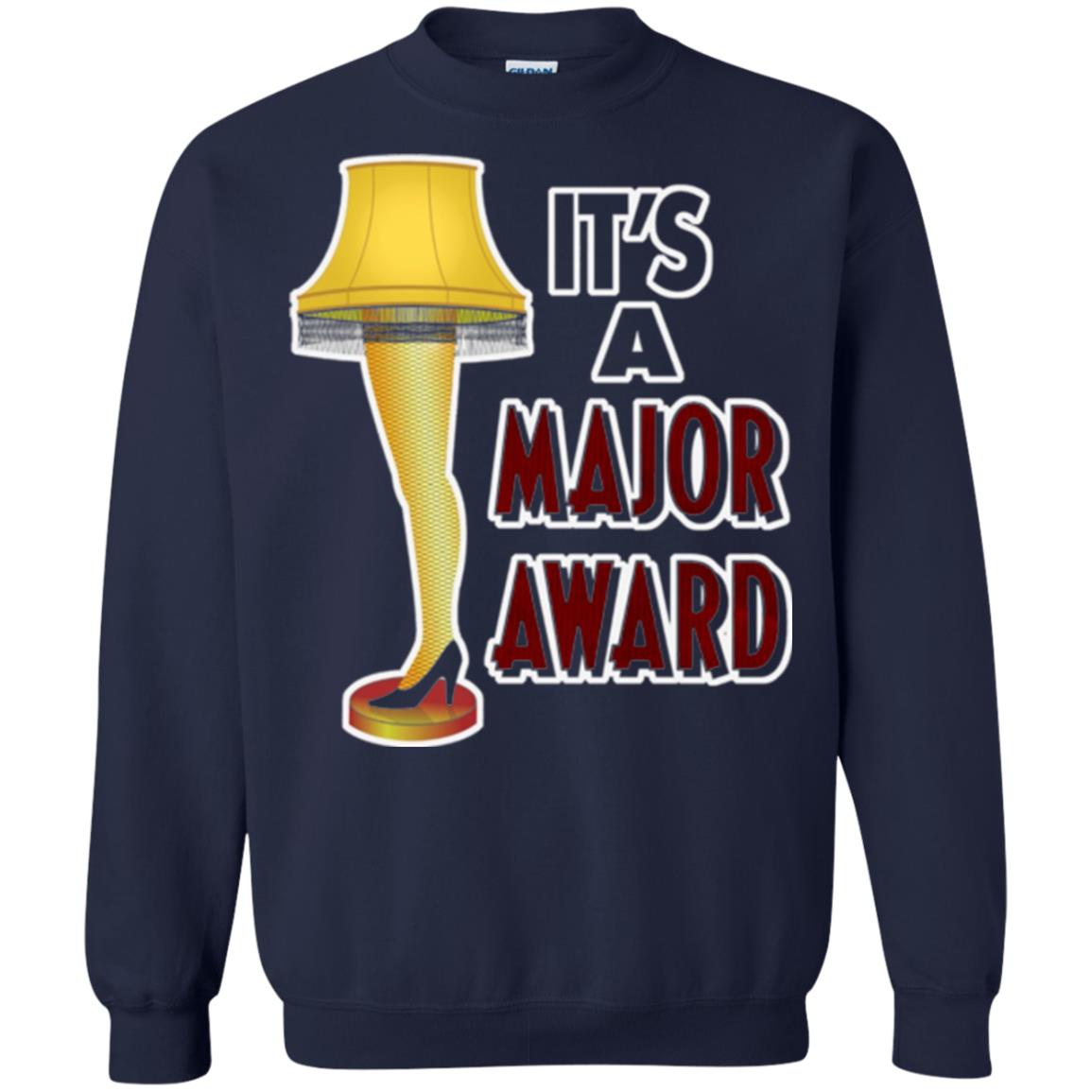 Christmas T-shirt It_s A Major Award Leg Lamp Navy