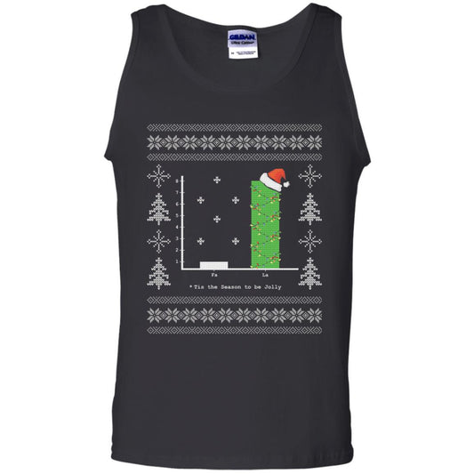 Christmas T-shirt Carol Bar Graph Black