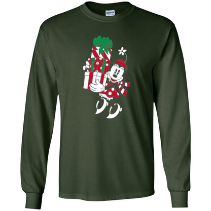 Christmas T-shirt Disney Minnie Mouse Christmas Gifts Forest Green