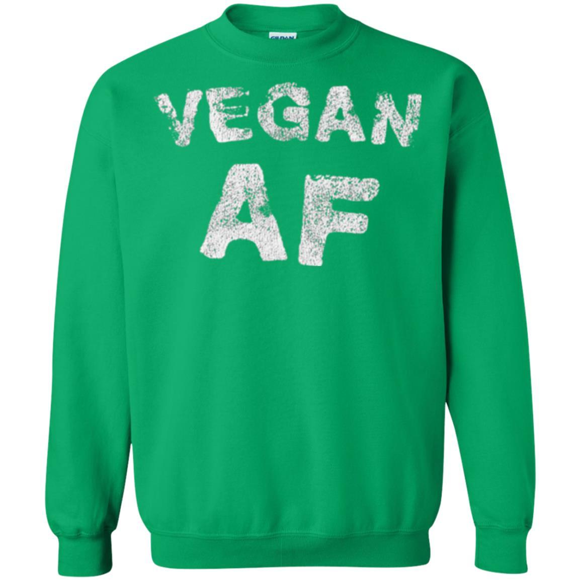Vegetarian T-shirt Vintage Vegan Af T-shirt Irish Green