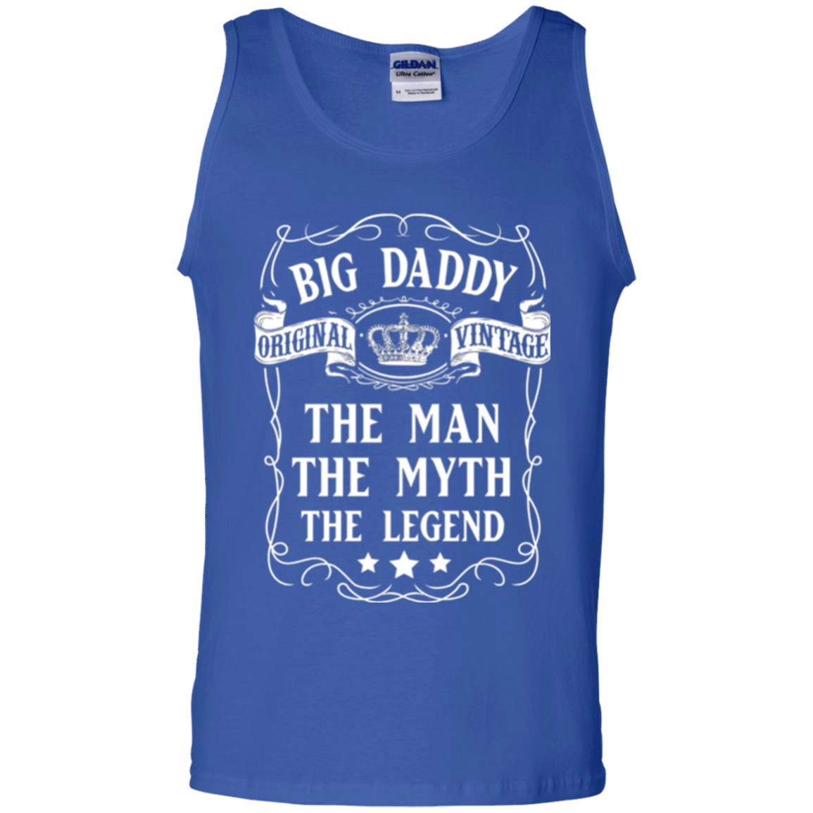 Big Daddy Original Vintage The Man Myth Legend Grandfather T-shirt Royal