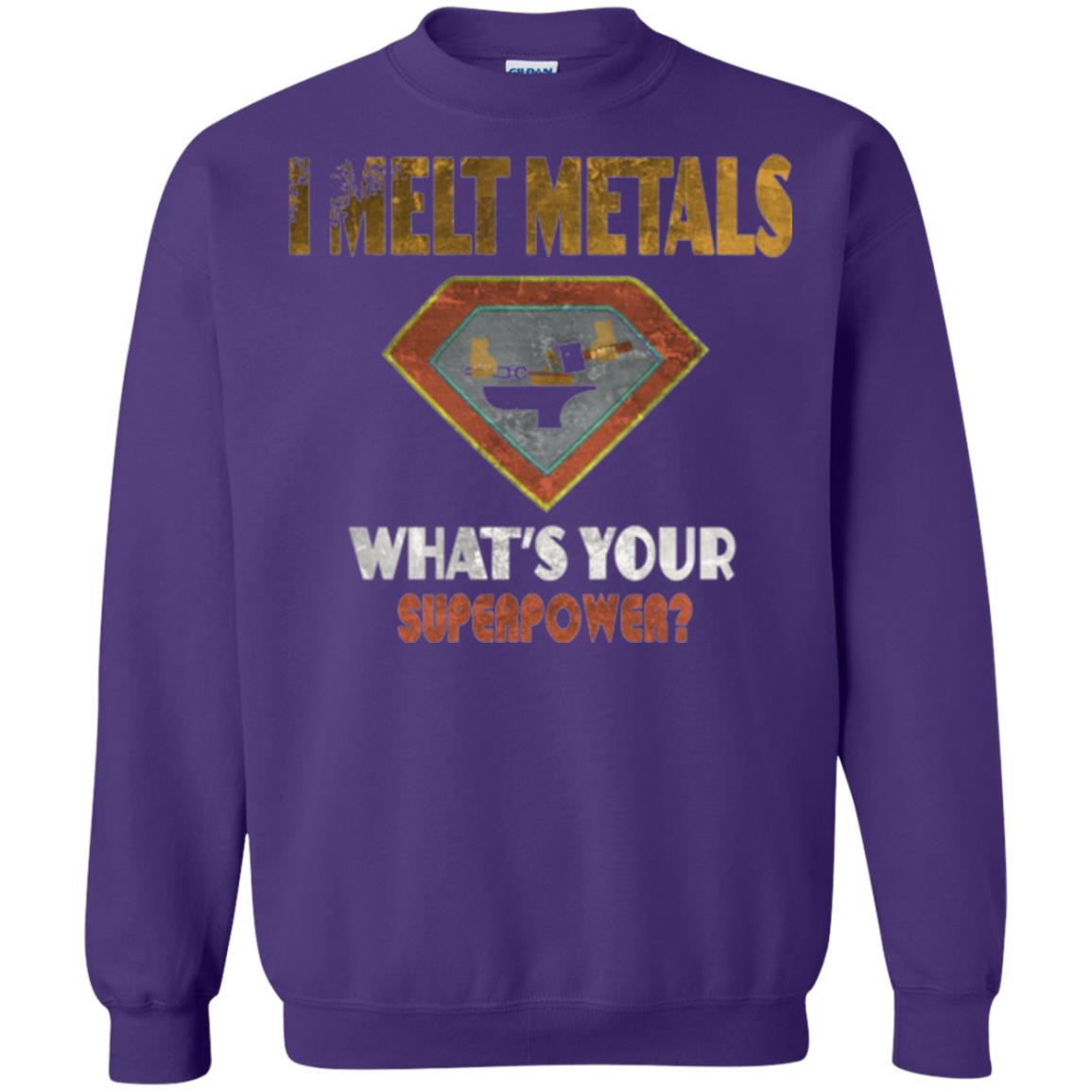 Blacksmith T-shirt I Melt Metals What's Your Superpower Purple