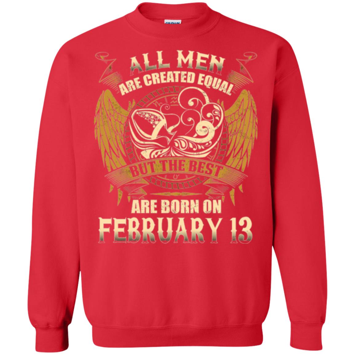 Aquarius T-shirt The Best Are Born On February 13 Red