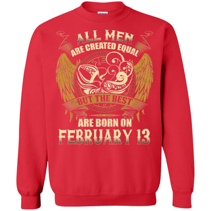 Aquarius T-shirt The Best Are Born On February 13 Red