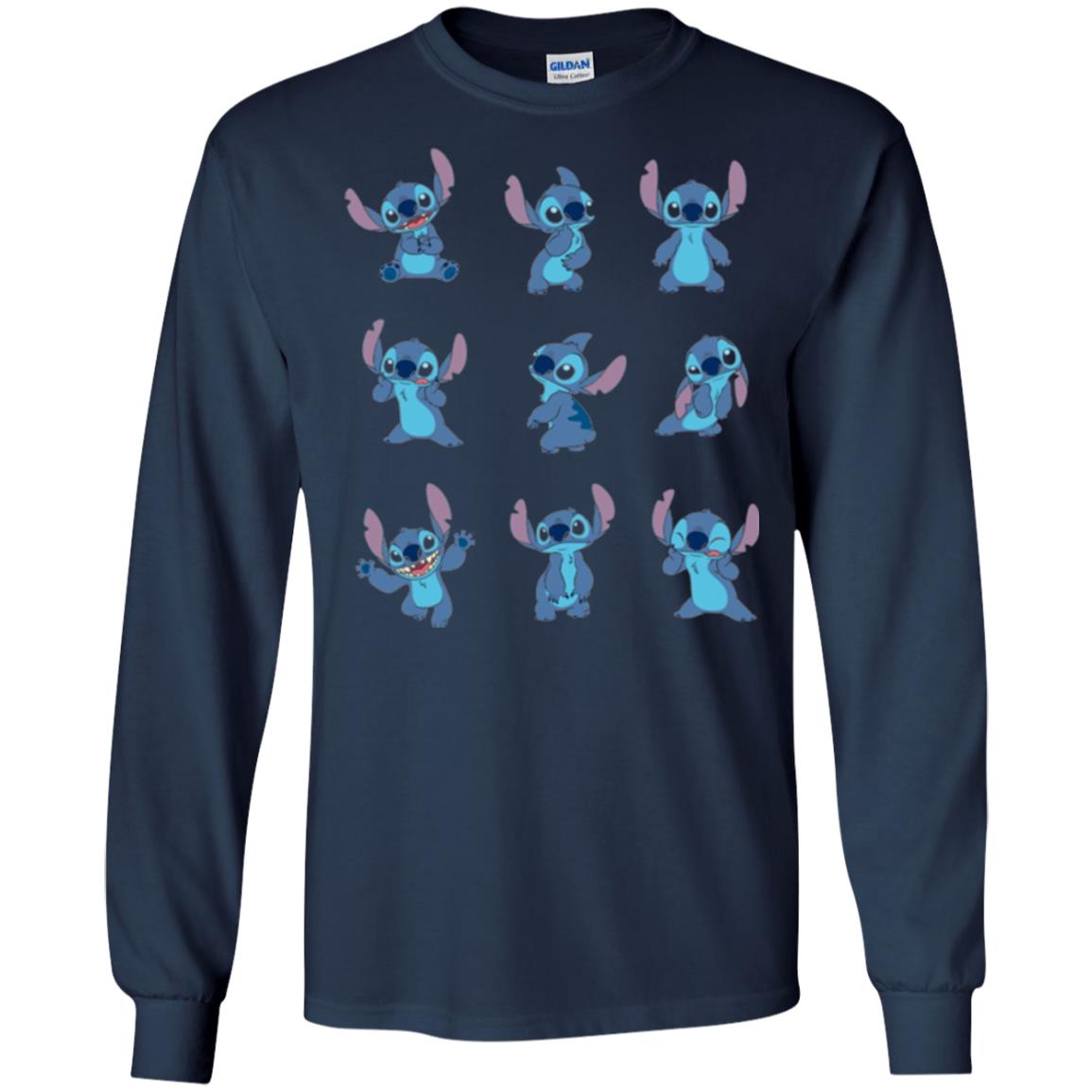 Stitch T-shirt Disney Many Moods Navy