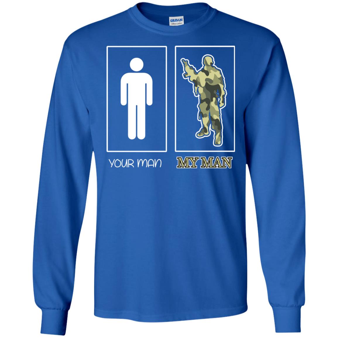 Your Man My Man Military Shirt Royal