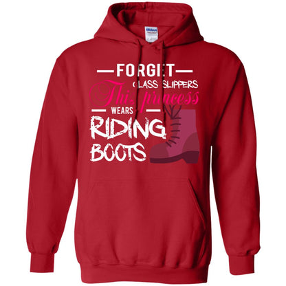 Forget Glass Slippers This Princess Wears Riding Boots Horse Riding T-shirt Red