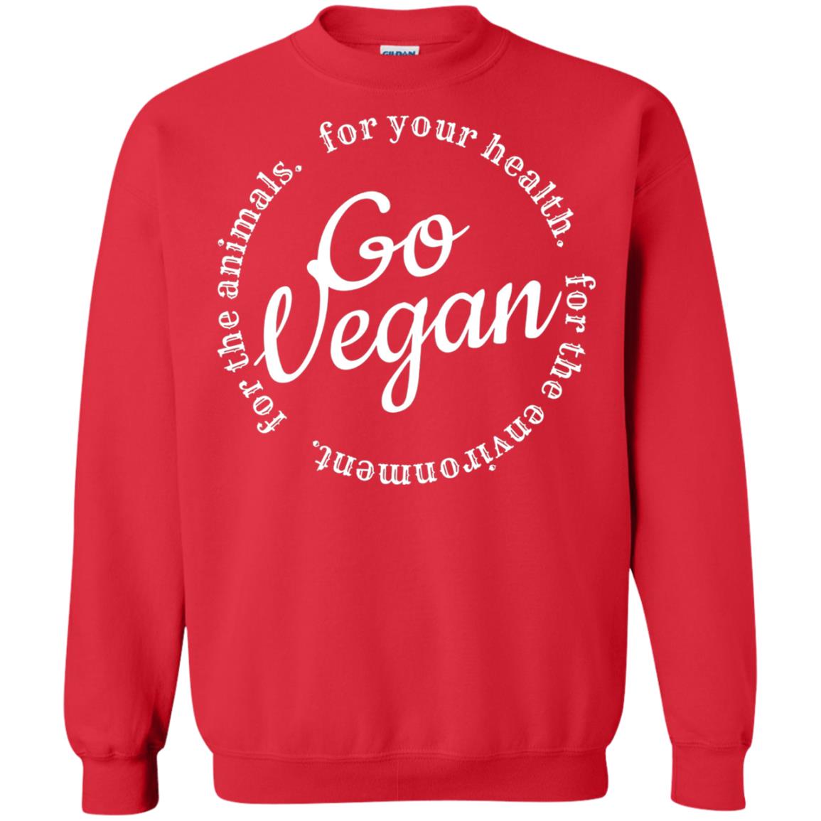 Go Vegan For Your Health Veget Vegetarian T-shirt Red