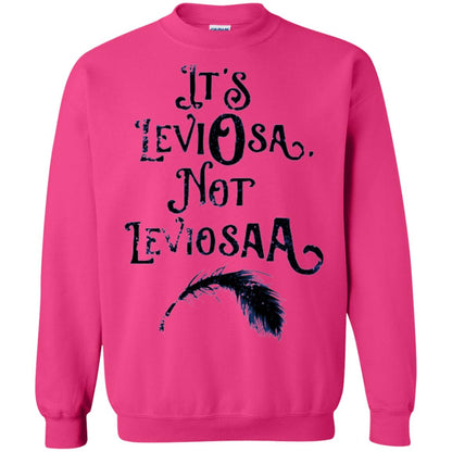 Feather Dirty Black T-shirt It_s Leviosa Not Leviosaa Heliconia