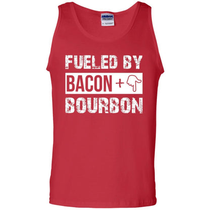 Whisky T-shirt Fueled By Bacon And Bourbon Red