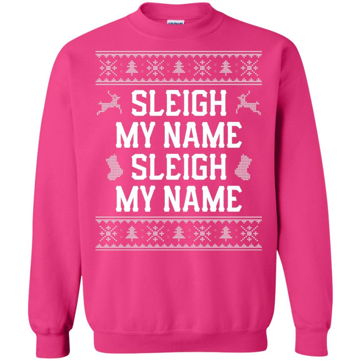 Christmas T-shirt Sleigh My Name Heliconia