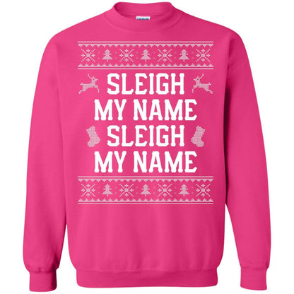 Christmas T-shirt Sleigh My Name Heliconia