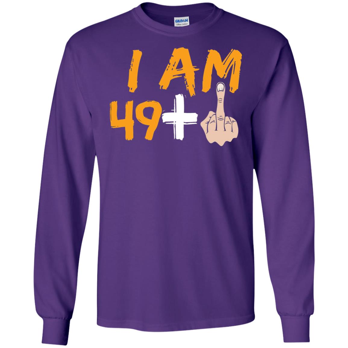 50th Birthday Funny T-shirt I Am 50 Years Old Purple