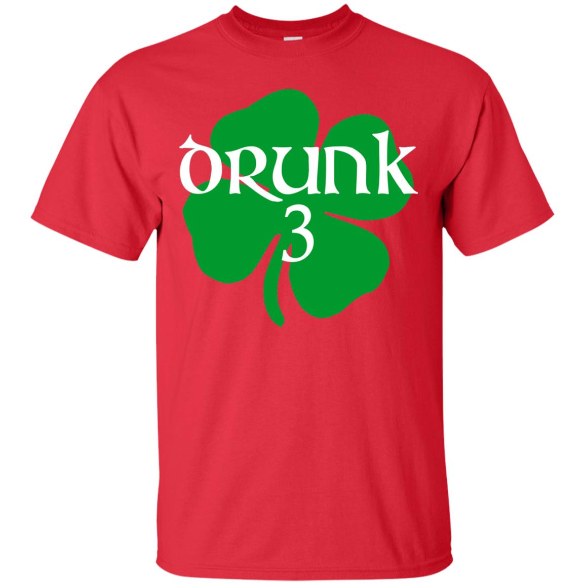 Drunk 3 Lucky Thing St. Patrick_s Day Irish T-shirt Red