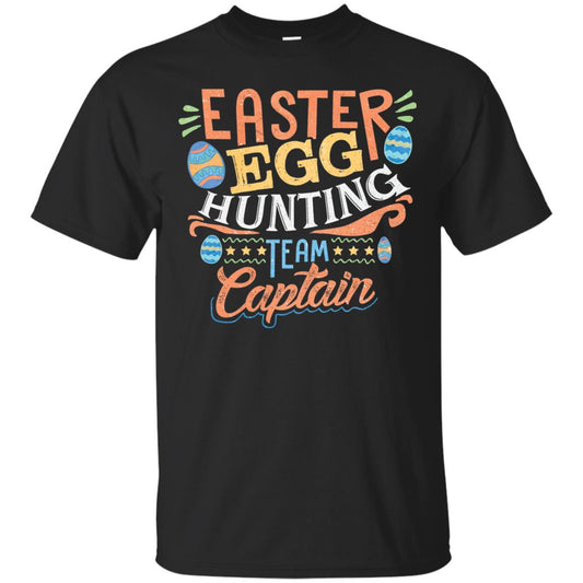 Easter Egg Hunting Team Captain Paschasunday Easter T-shirt Black