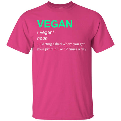 Vegan Shirt You Get Your Protein Like 12 Times A Day Heliconia