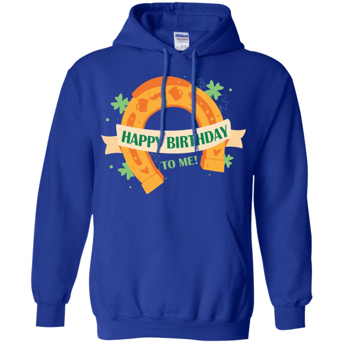Happy Birthday To Me Shamrocks Saint Patrick's Day T-shirt Royal