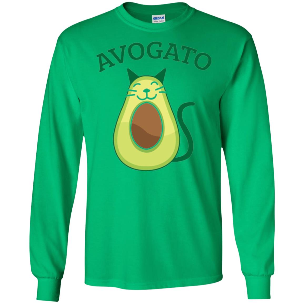 Avogato Avocado Cat Kitty Funny Meow T-shirt Irish Green