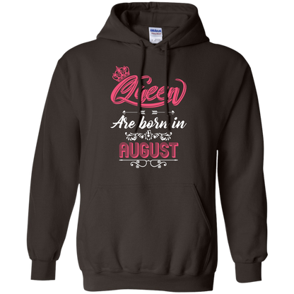 Brithday T-Shirt Queen Are Born In August Dark Chocolate