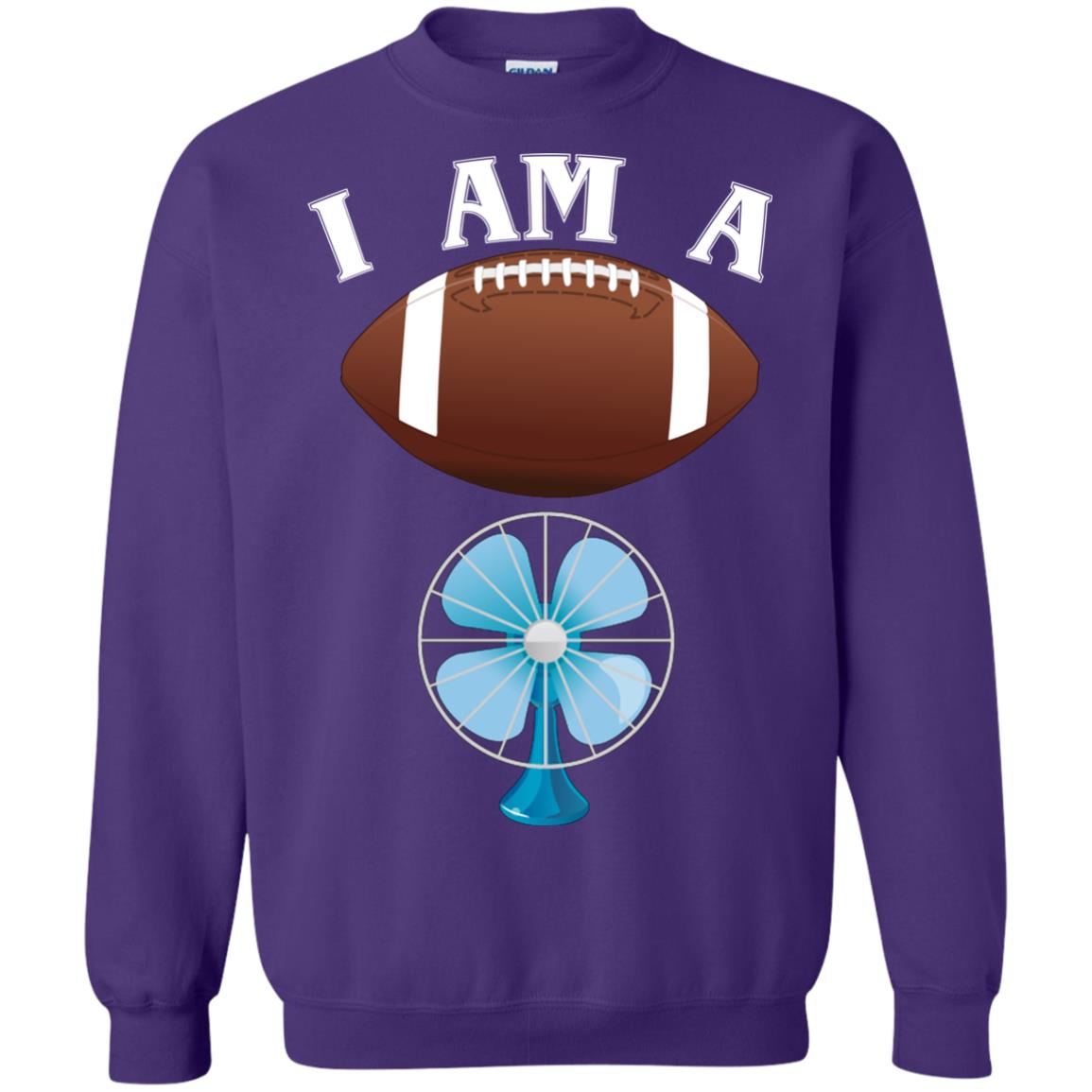 Football Lover T-shirt I Am A Football Fan Purple