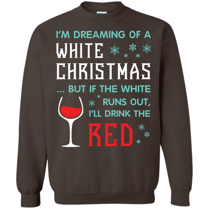 Christmas T-shirt I'm Dreaming Of A White Christmas Dark Chocolate