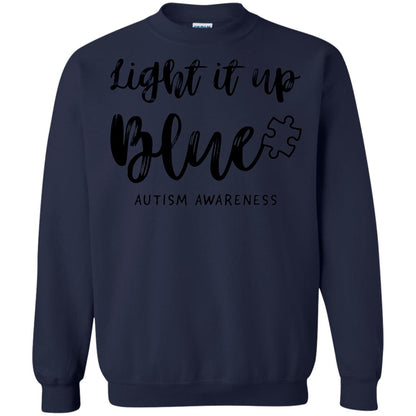 Autism Awareness Shirts Light It Up Blue Navy