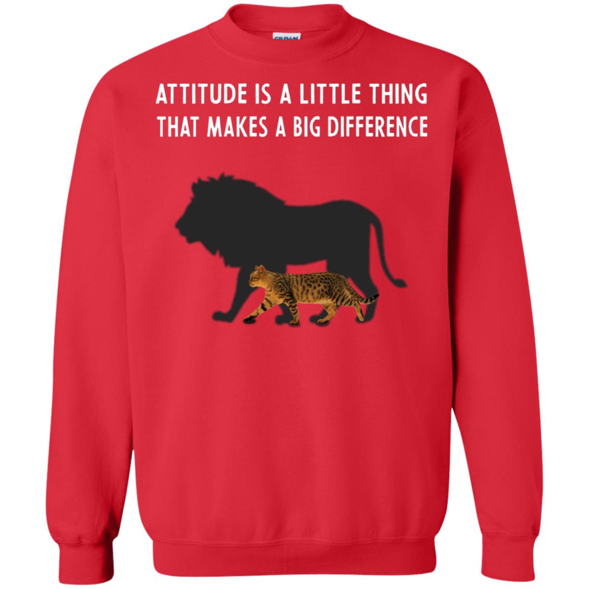 Attitude Is Little Thing That Make A Big Difference Best Quote Shirt Red