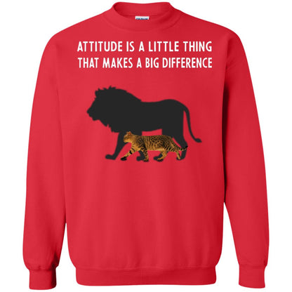 Attitude Is Little Thing That Make A Big Difference Best Quote Shirt Red