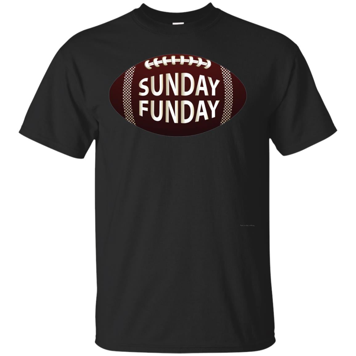 Sunday Funday Football T-shirt Black