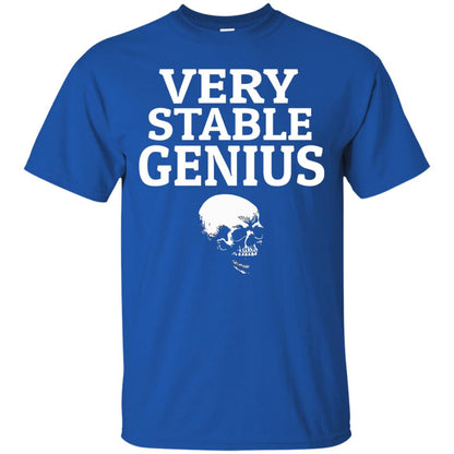Very Stable Genius Funny T-shirt Royal