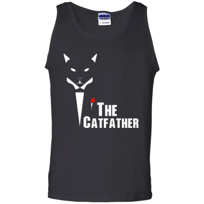 Cat Dad Lover T-shirt The Catfather T-shirt Black