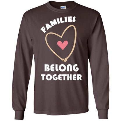 Families Belong Together Shirt For Members Of Family Dark Chocolate