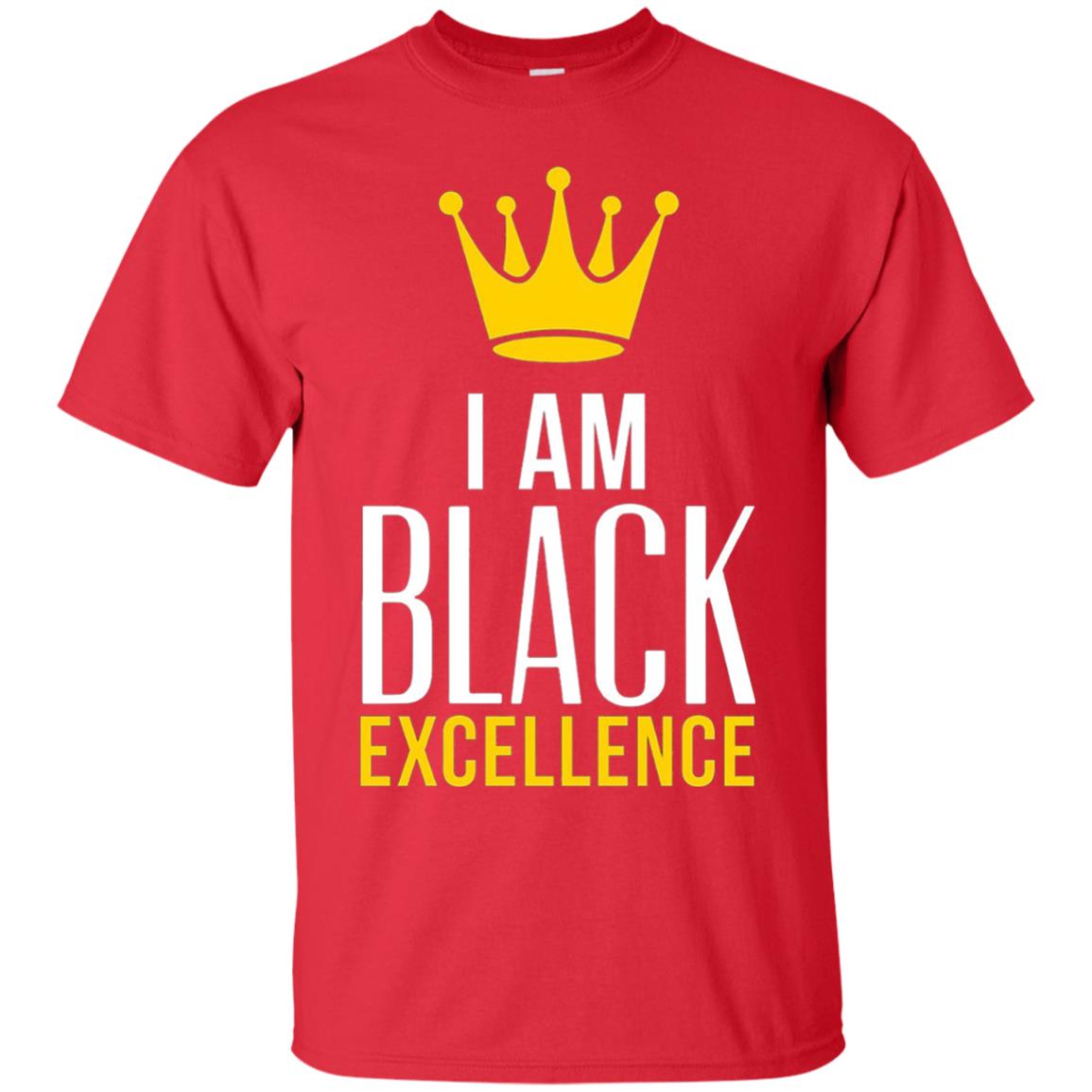 Black Excellence T-shirt Melanin Poppin_ Queen King Red