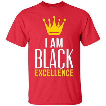 Black Excellence T-shirt Melanin Poppin_ Queen King Red