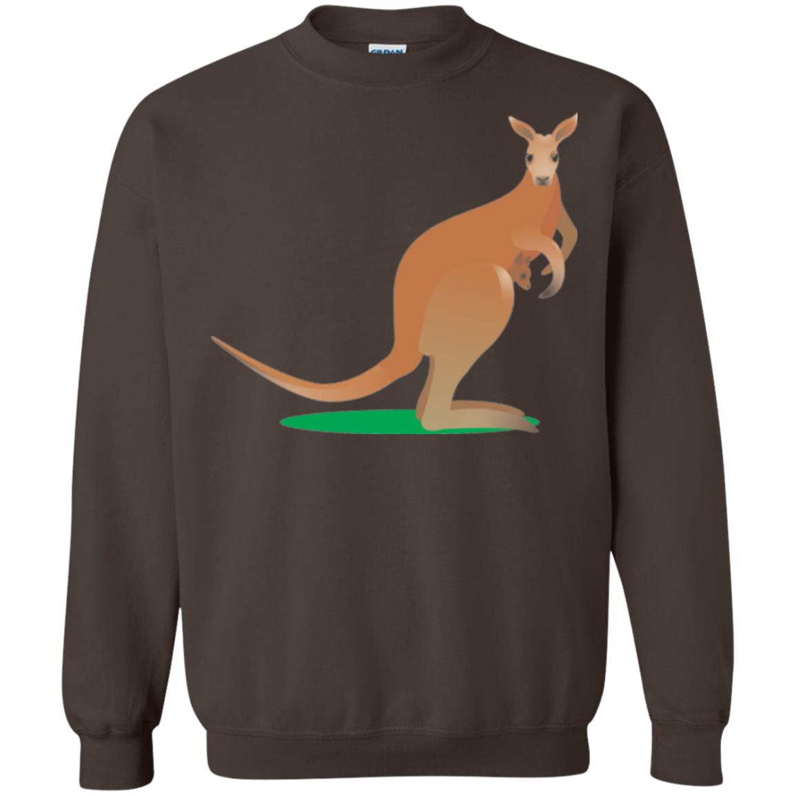 Mom Baby Kangaroo In Pouch Joey T-shirt Dark Chocolate