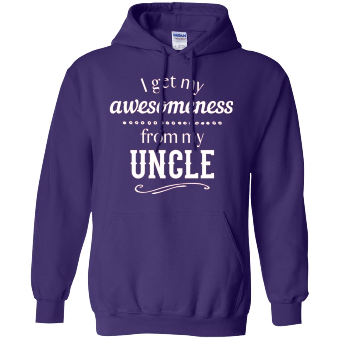 Family T-shirt I Get My Awesomeness From My Uncle Purple