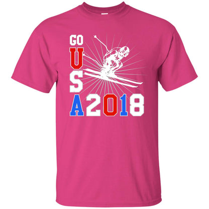 Alpine Skiing T-shirt Go Usa 2108 Cool Heliconia
