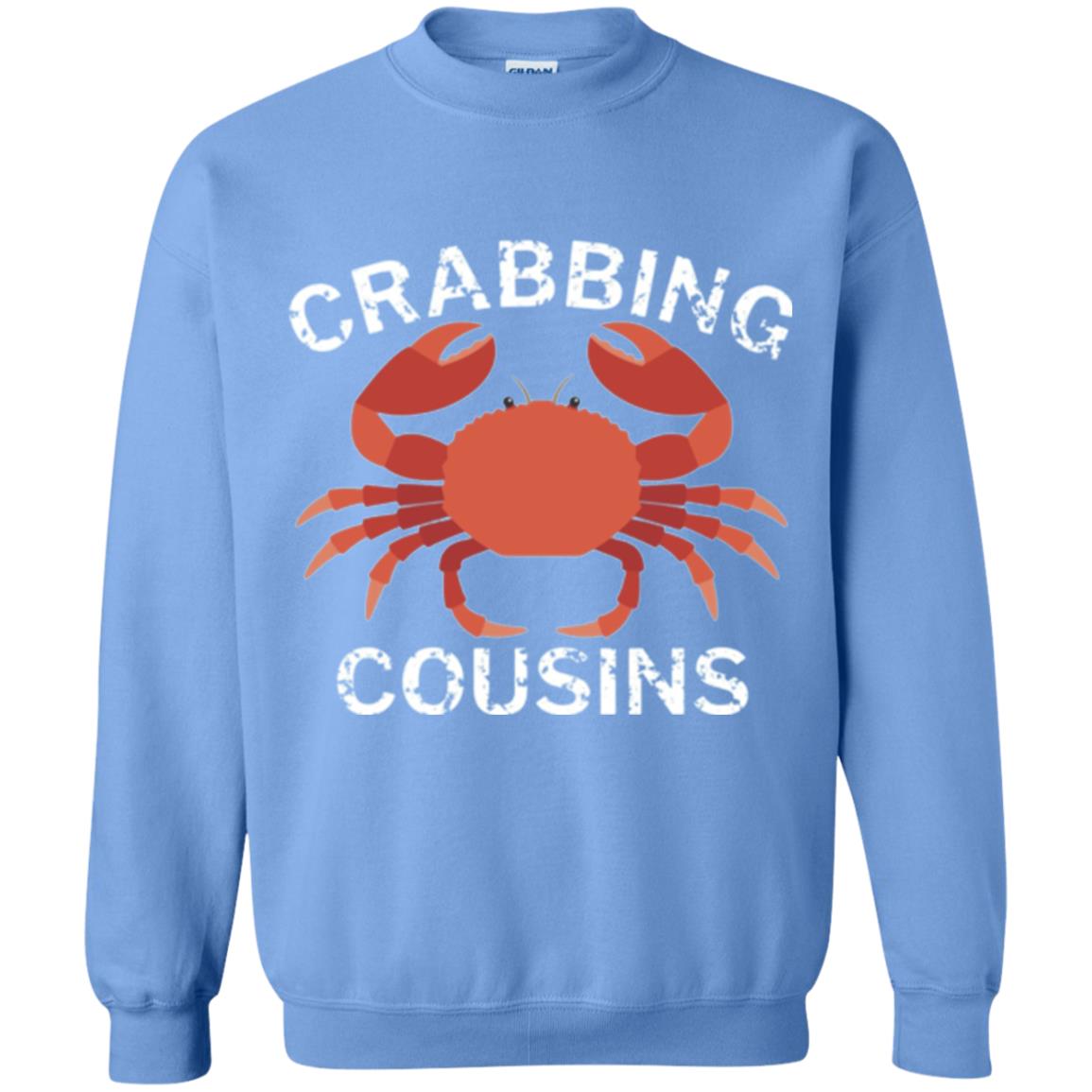 Fishing Lovers T-shirt Crabbing Cousins Carolina Blue