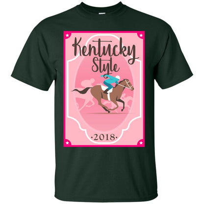 Kentucky Style 2018 Shirt Horse Racing Southern Cute Pink Forest