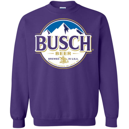 Beer Lovers T-shirt Busch Beer Purple