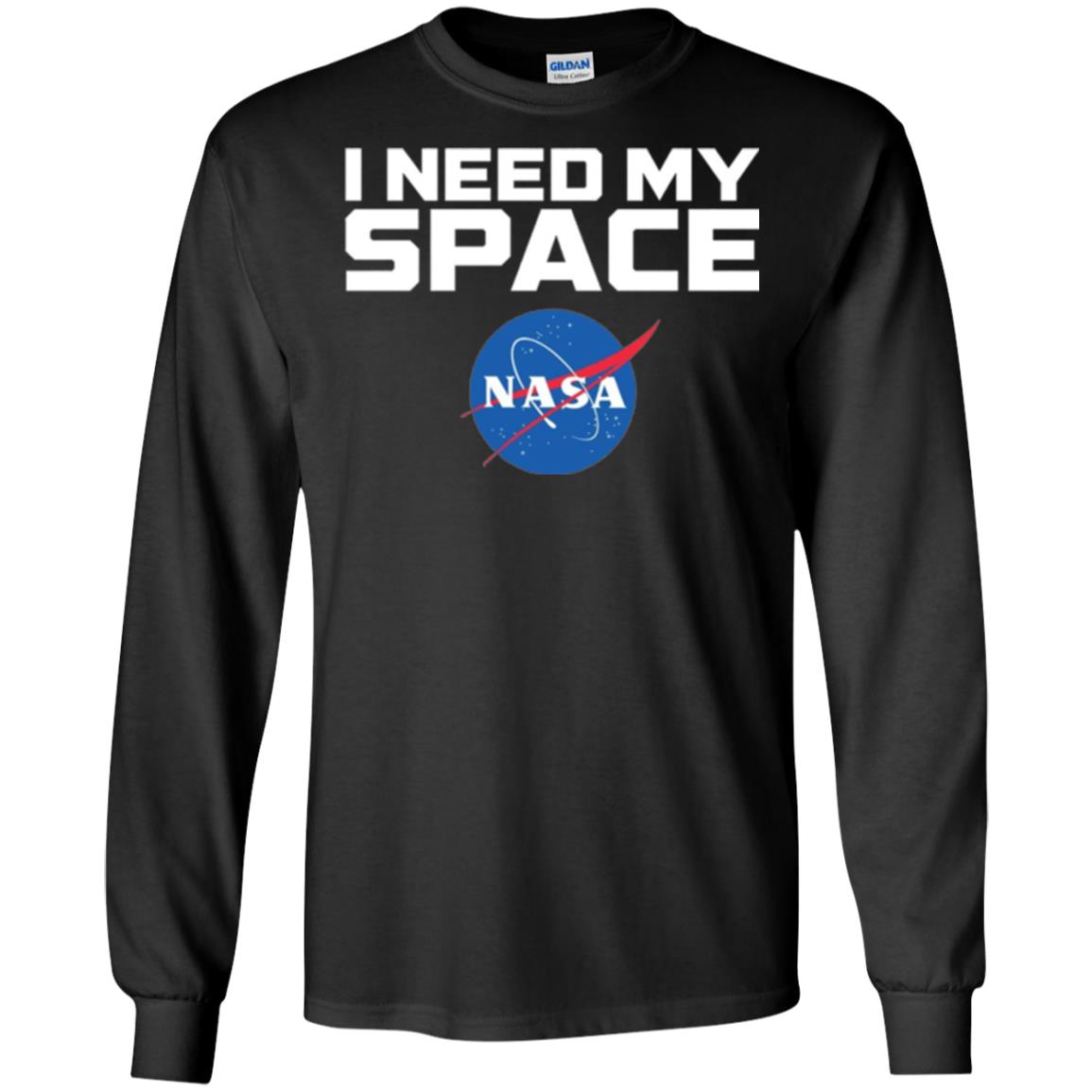 Nasa Logo T-shirt I Need My Space Black