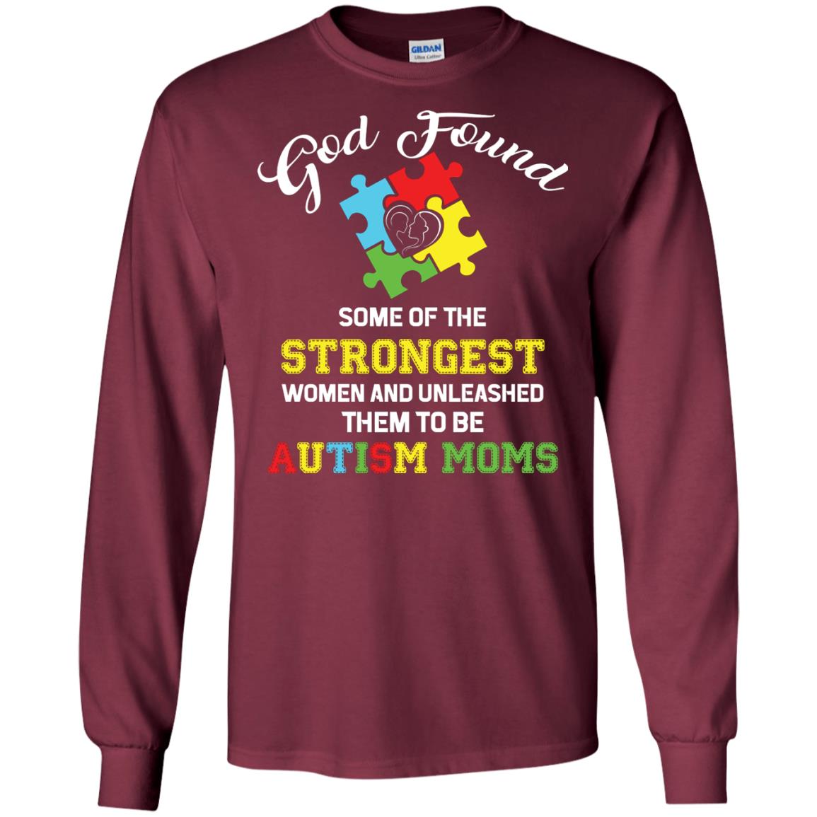 And Unleashed Them To Be Autism Moms Autism Shirt For Mom Maroon