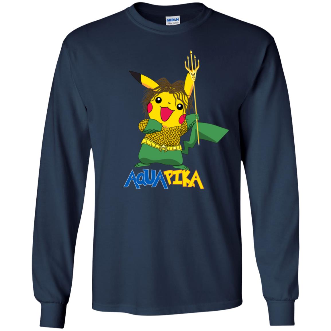 Aquapika Aquaman Piakachu Fan Shirt Navy