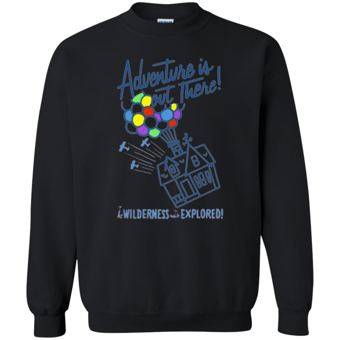 Adventure Is Out There T-shirt Black